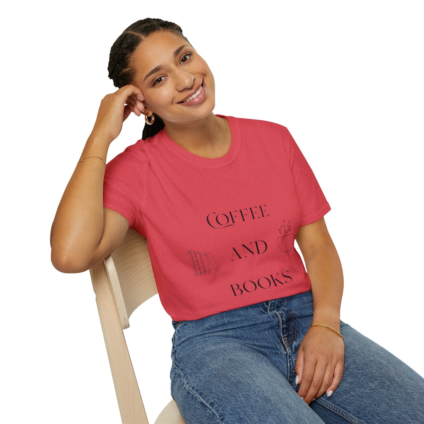 Book Lover Coffee T-Shirt — Cute Reading & Coffee Tee for Bibliophiles