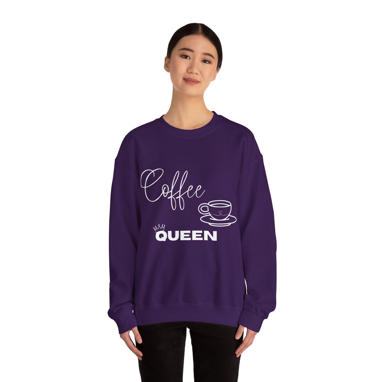 Coffee Queen Sweatshirt — Cozy Crewneck for Coffee Lovers