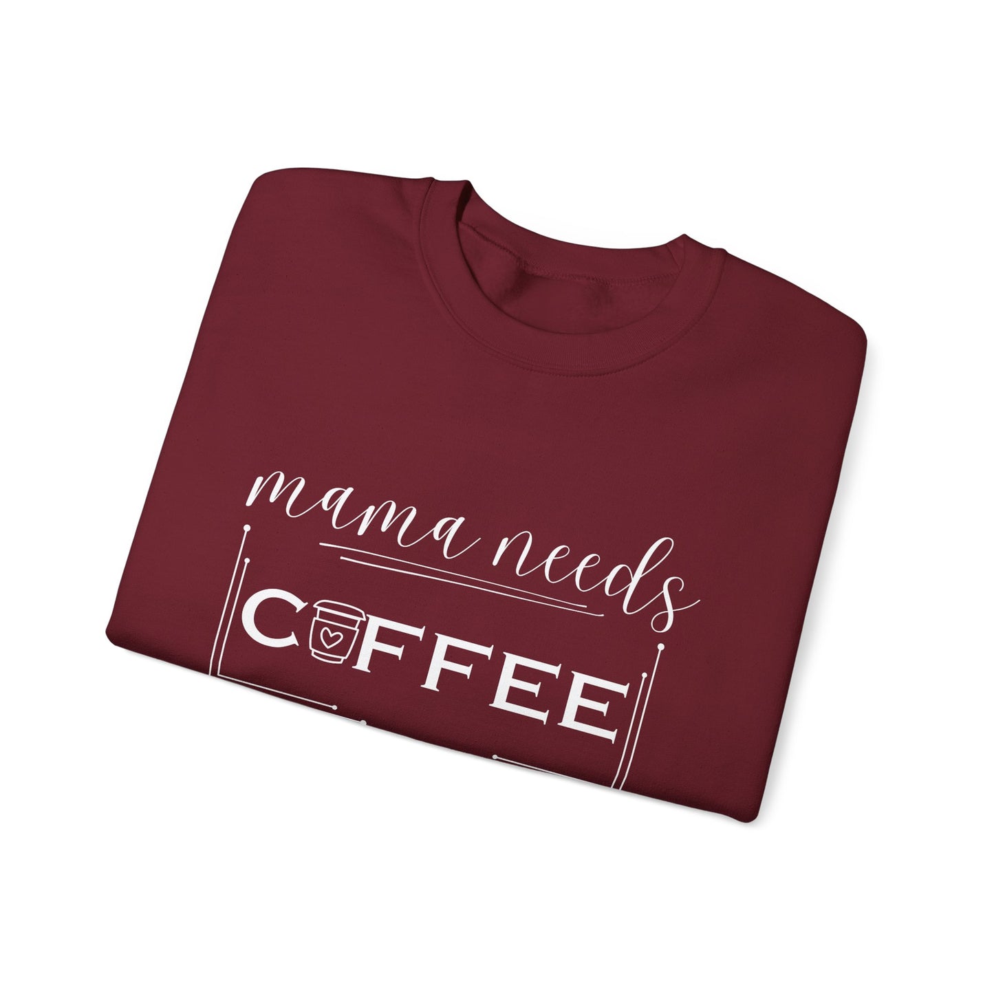 Mama Coffee Lover Sweatshirt — Funny Cute Mama Shirt for Coffee Moms