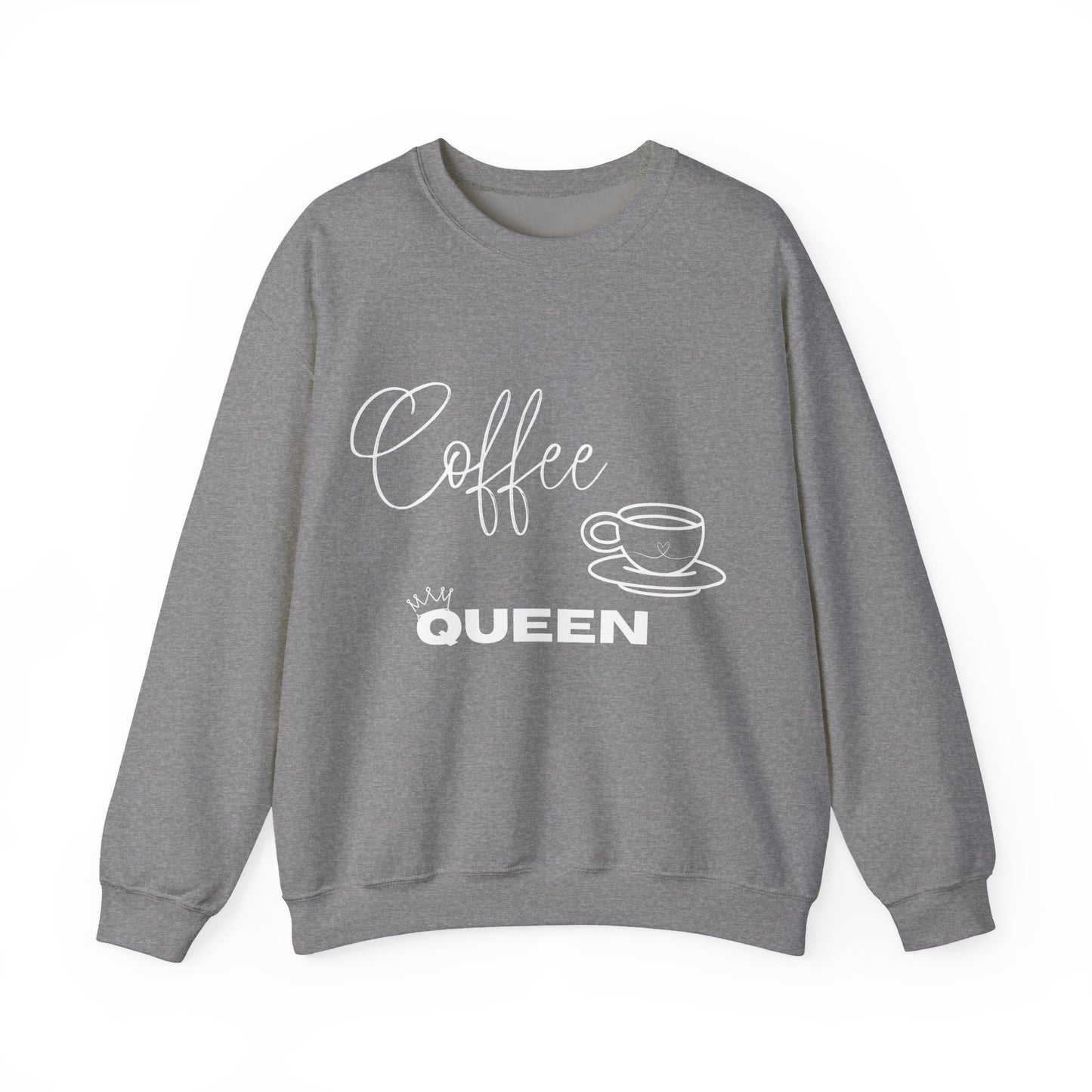 Coffee Queen Sweatshirt — Cozy Crewneck for Coffee Lovers