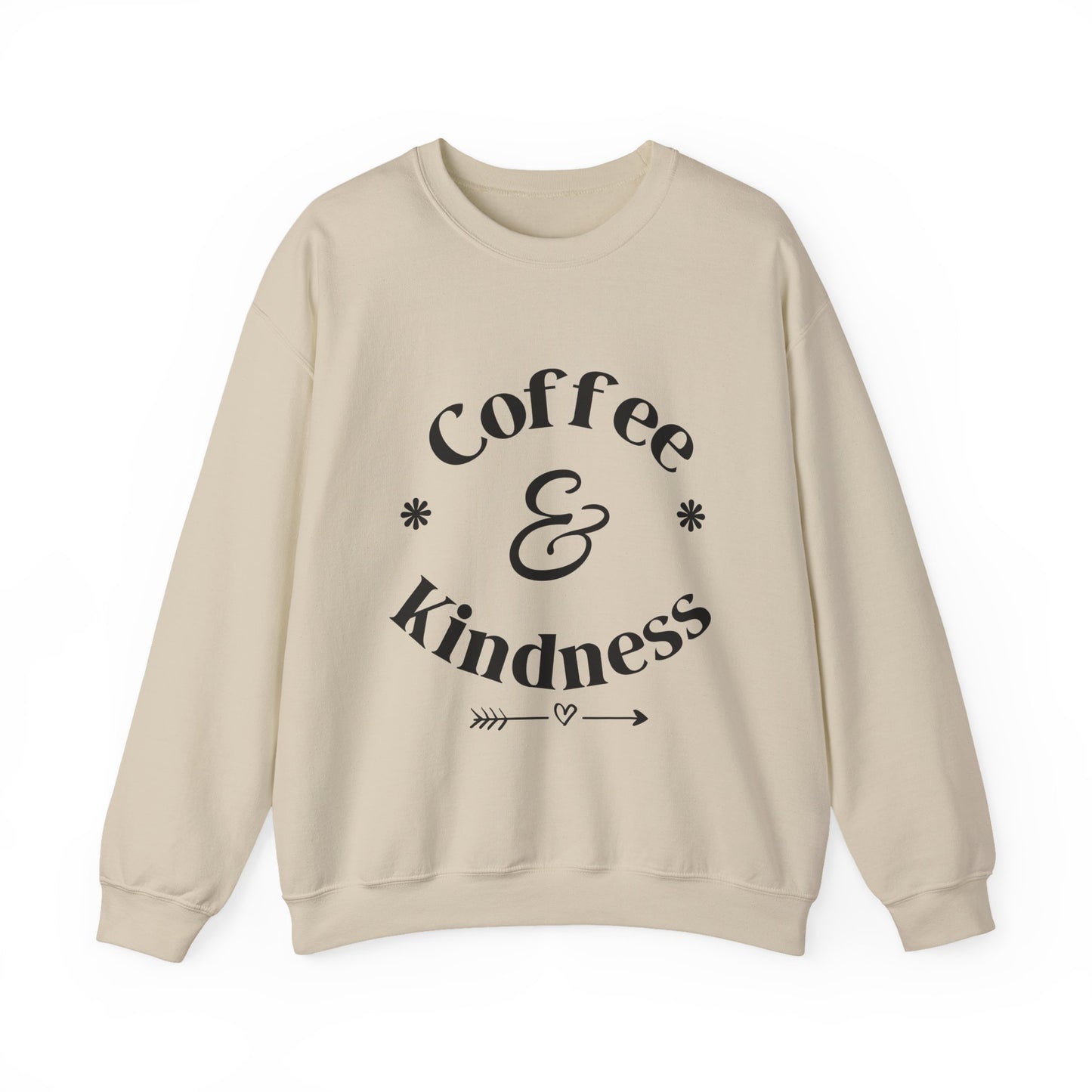 Coffee & Kindness Sweatshirt — Cozy Crewneck for Coffee Lovers