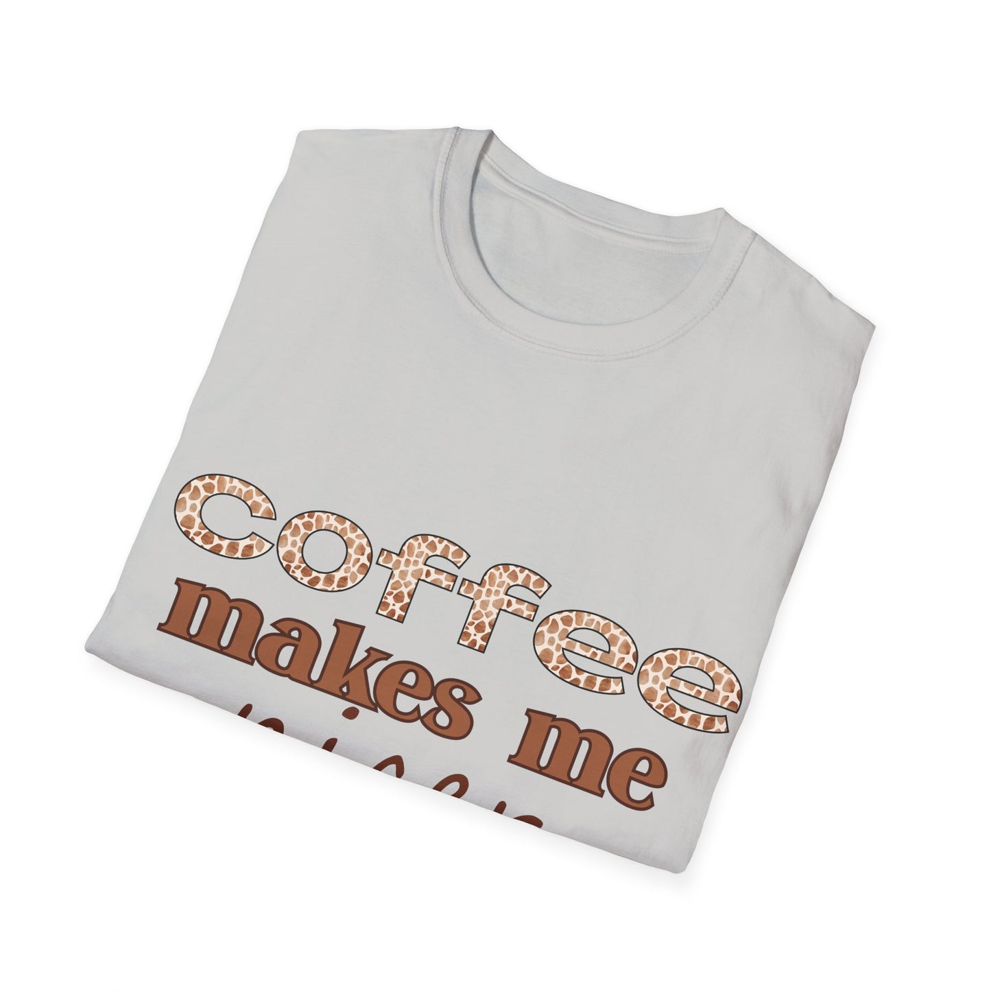 Coffee Makes Me Nicer T-Shirt – Funny Coffee Lover Tee