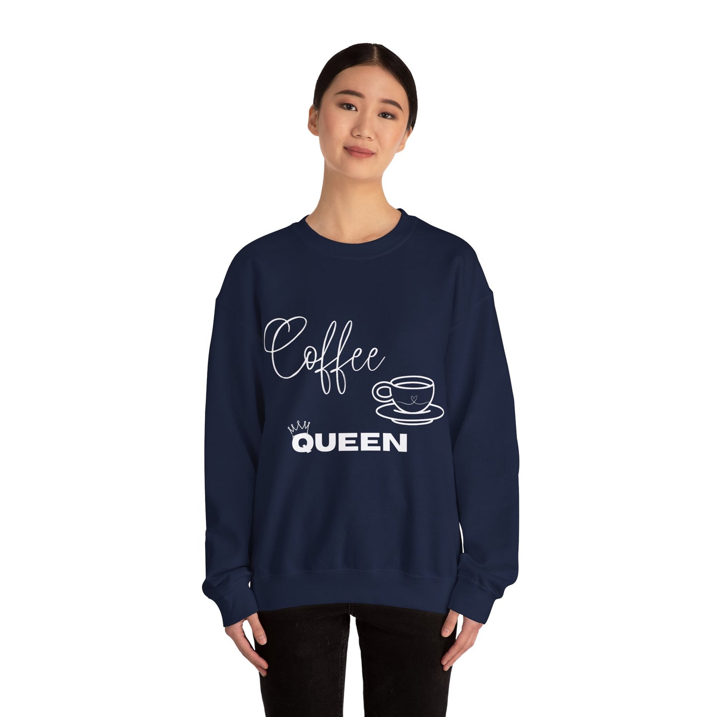 Coffee Queen Sweatshirt — Cozy Crewneck for Coffee Lovers