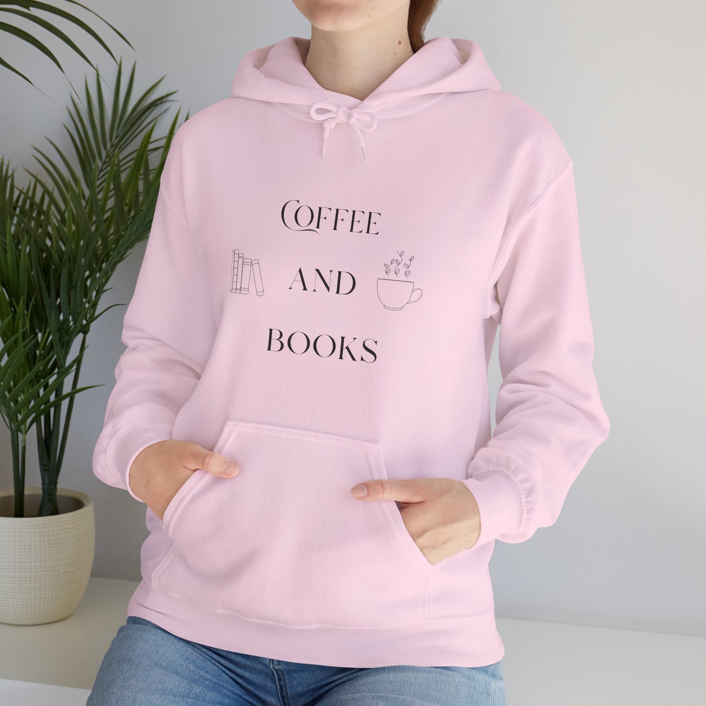 Cozy Coffee Books Hoodie Sweatshirt - Unisex Heavy Blend™