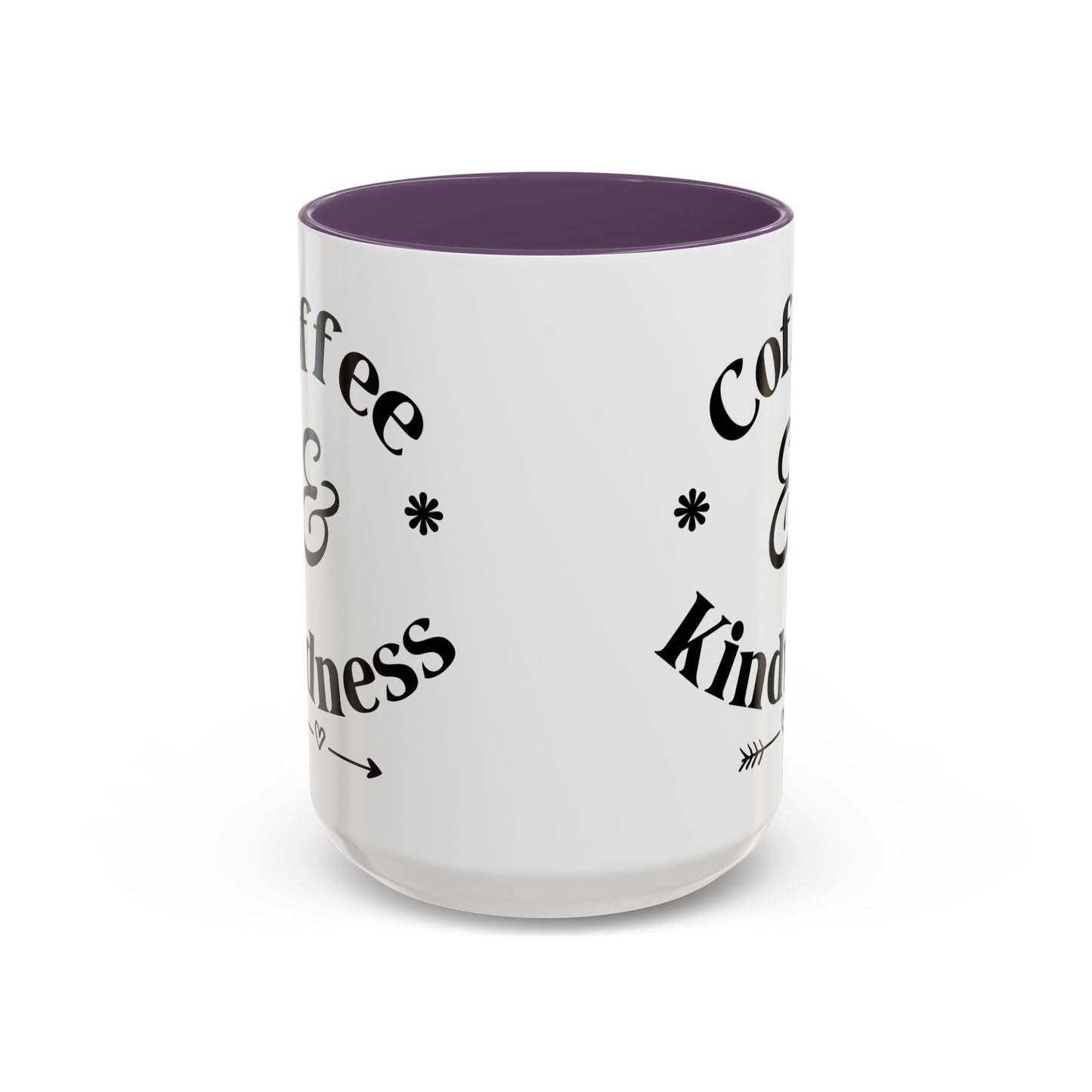 Pink Accent Coffee Mug — Funny Coffee Happiness Quote