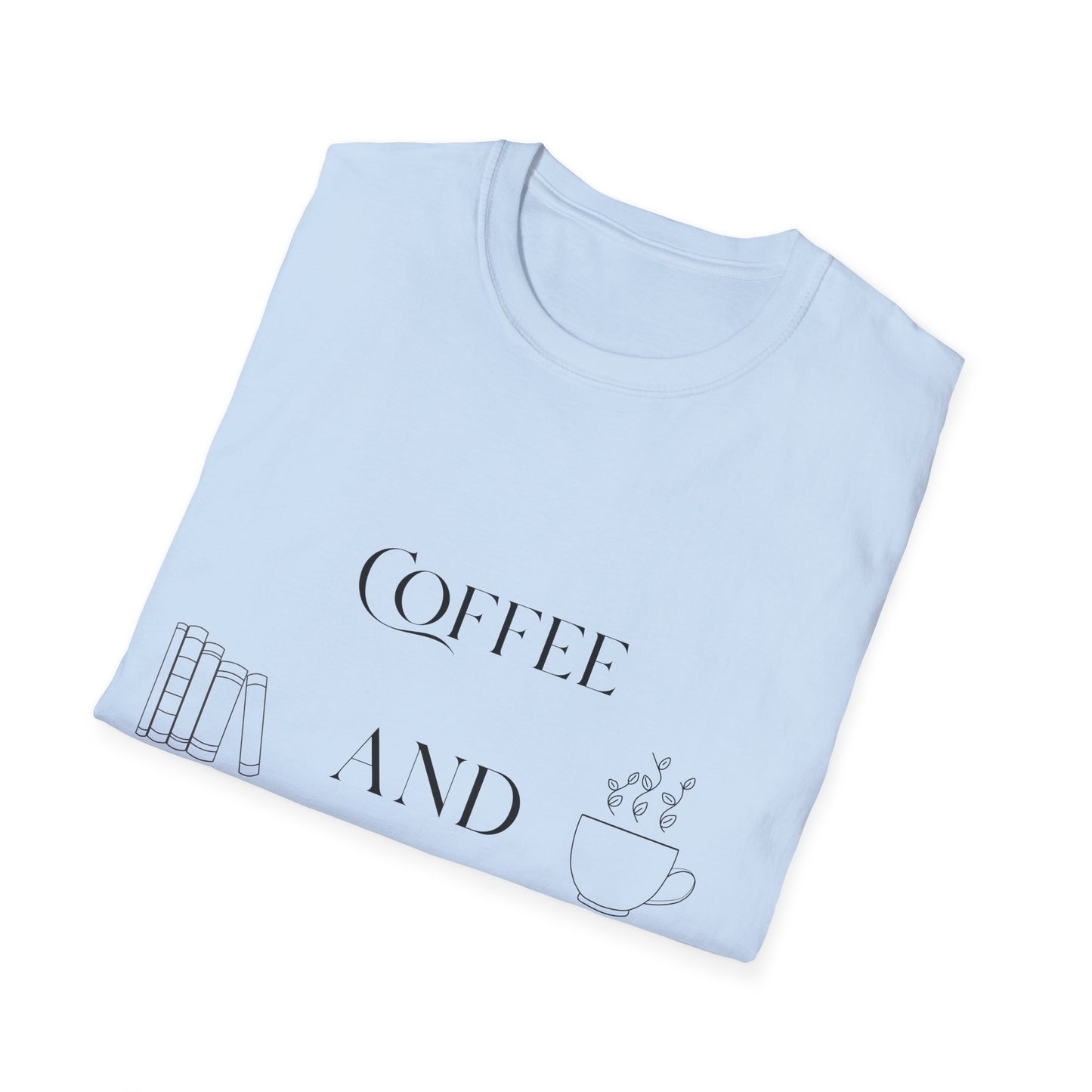 Book Lover Coffee T-Shirt — Cute Reading & Coffee Tee for Bibliophiles