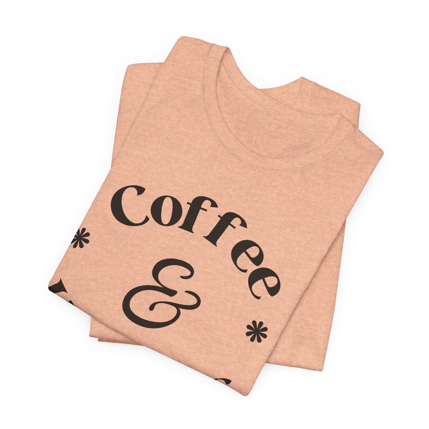 Coffee & Kindness T‑Shirt — Positive Quote Tee for Coffee Lovers