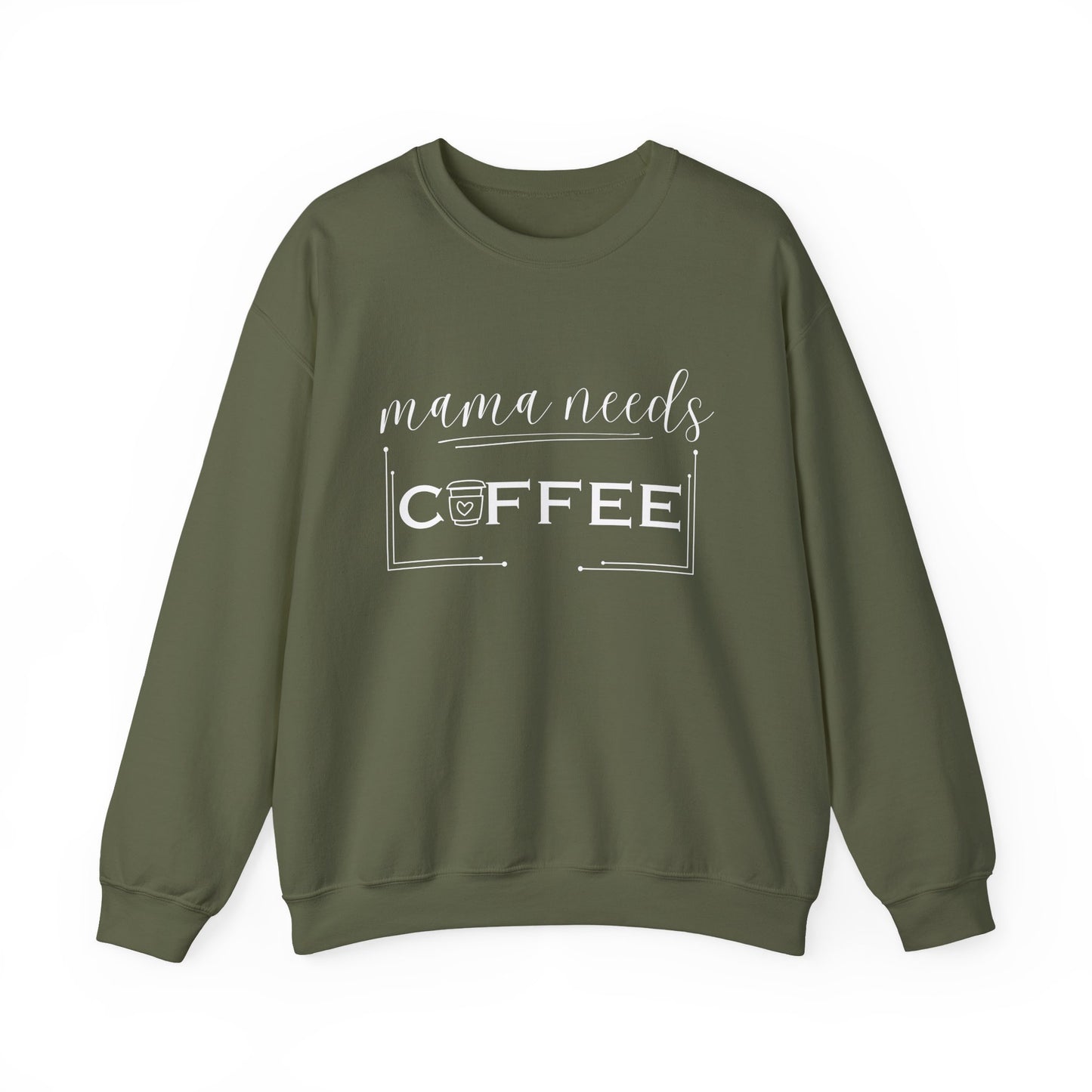 Mama Coffee Lover Sweatshirt — Funny Cute Mama Shirt for Coffee Moms