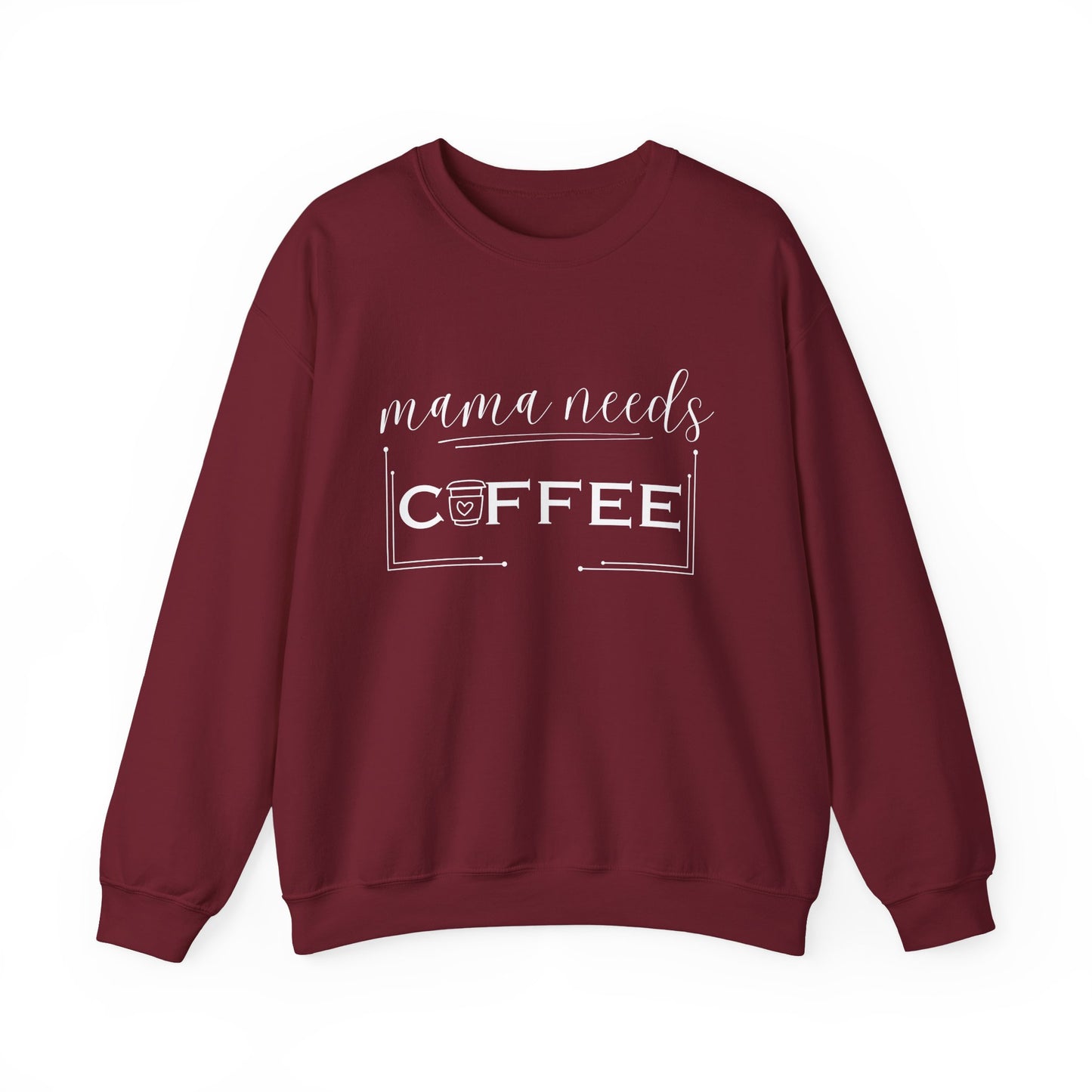 Mama Coffee Lover Sweatshirt — Funny Cute Mama Shirt for Coffee Moms