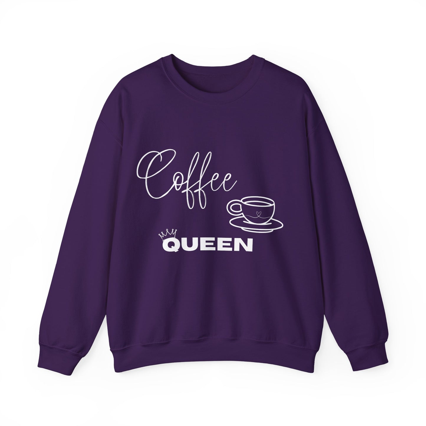 Coffee Queen Sweatshirt — Cozy Crewneck for Coffee Lovers