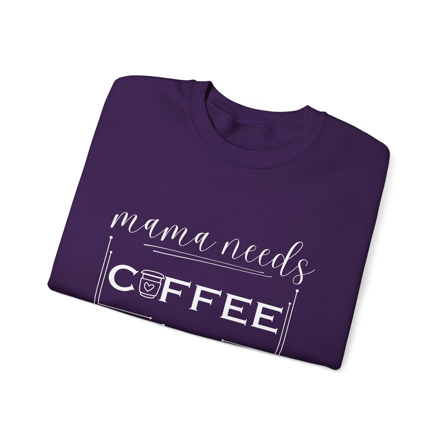 Mama Coffee Lover Sweatshirt — Funny Cute Mama Shirt for Coffee Moms