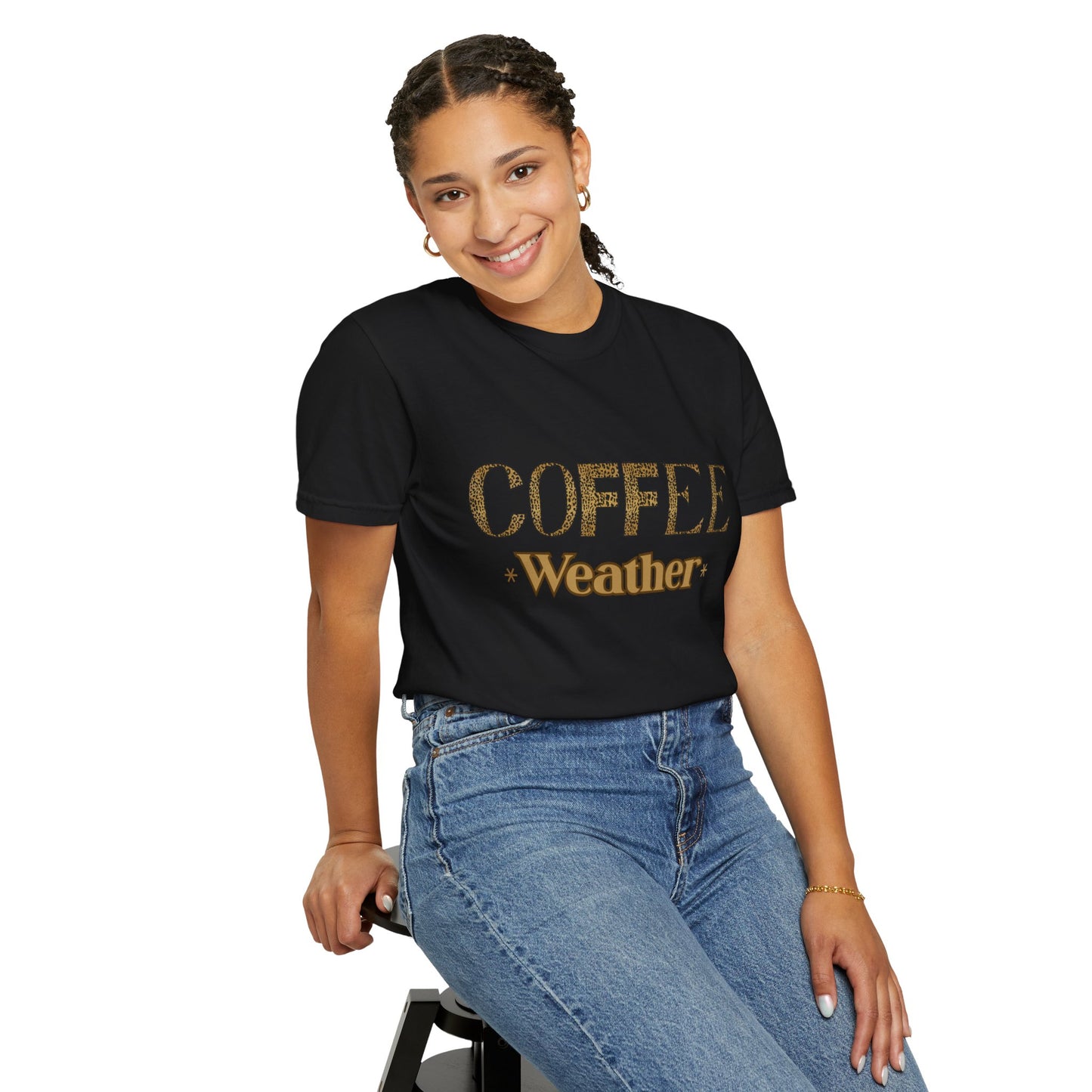 Coffee Weather T-Shirt — Cozy Vintage Coffee Lover Tee