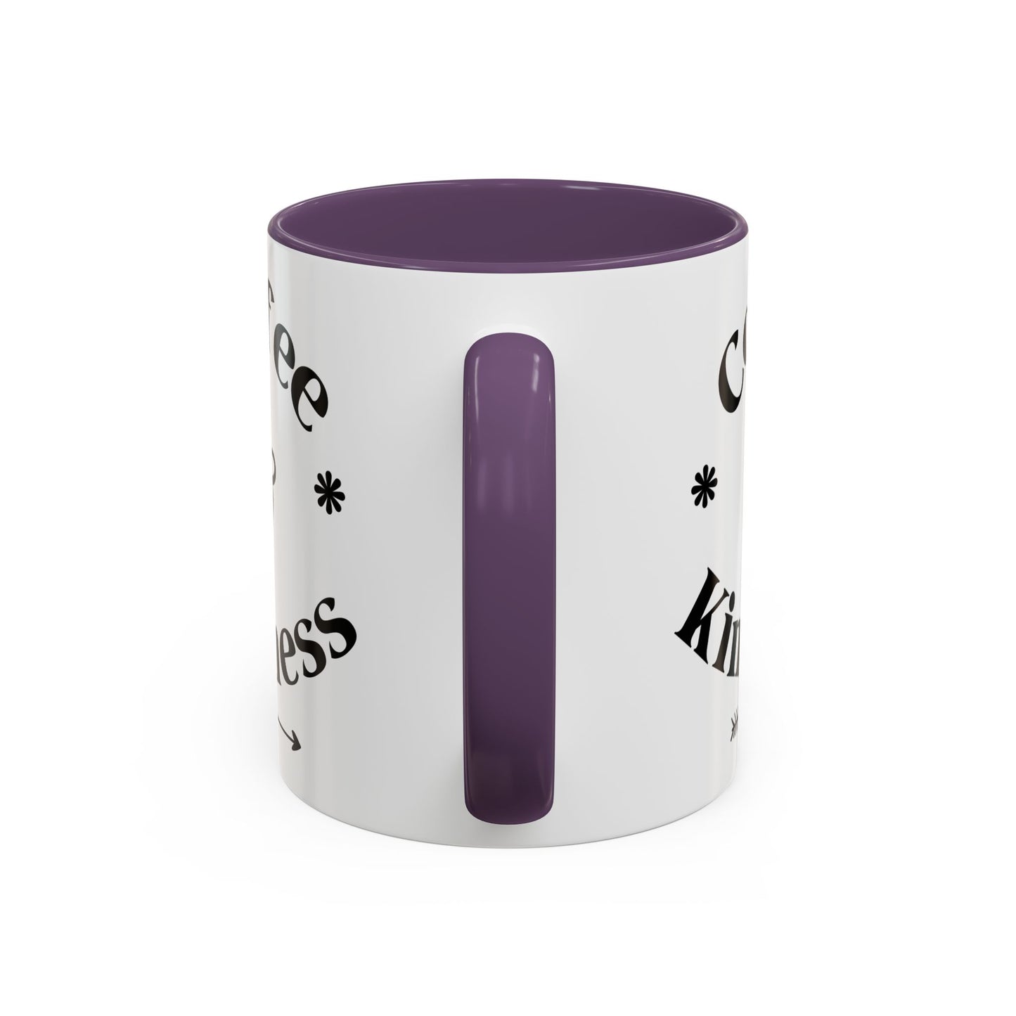Pink Accent Coffee Mug — Funny Coffee Happiness Quote