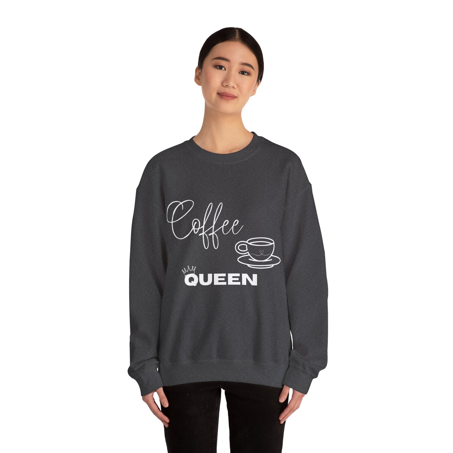 Coffee Queen Sweatshirt — Cozy Crewneck for Coffee Lovers