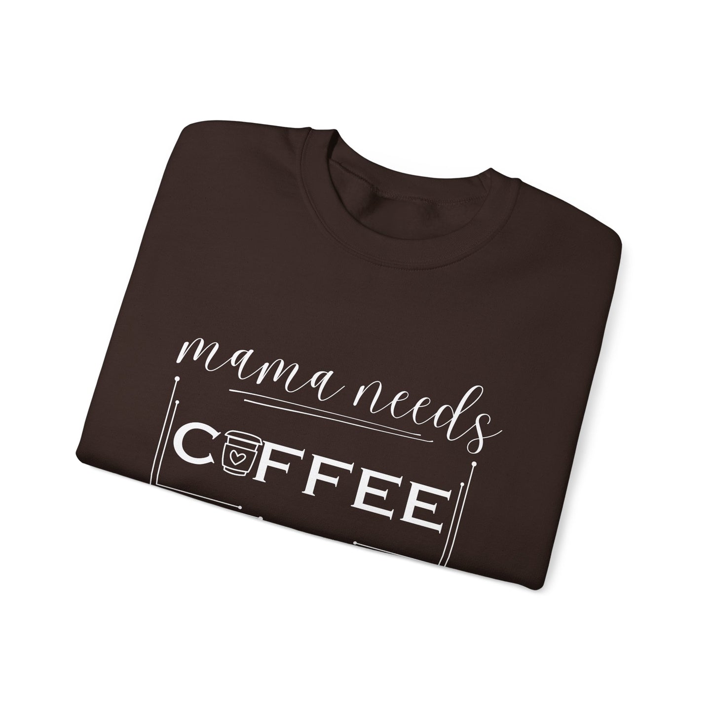 Mama Coffee Lover Sweatshirt — Funny Cute Mama Shirt for Coffee Moms