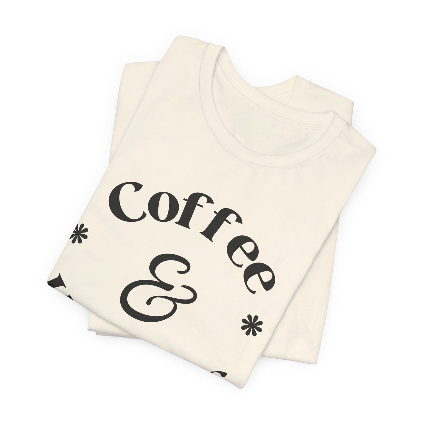 Coffee & Kindness T‑Shirt — Positive Quote Tee for Coffee Lovers