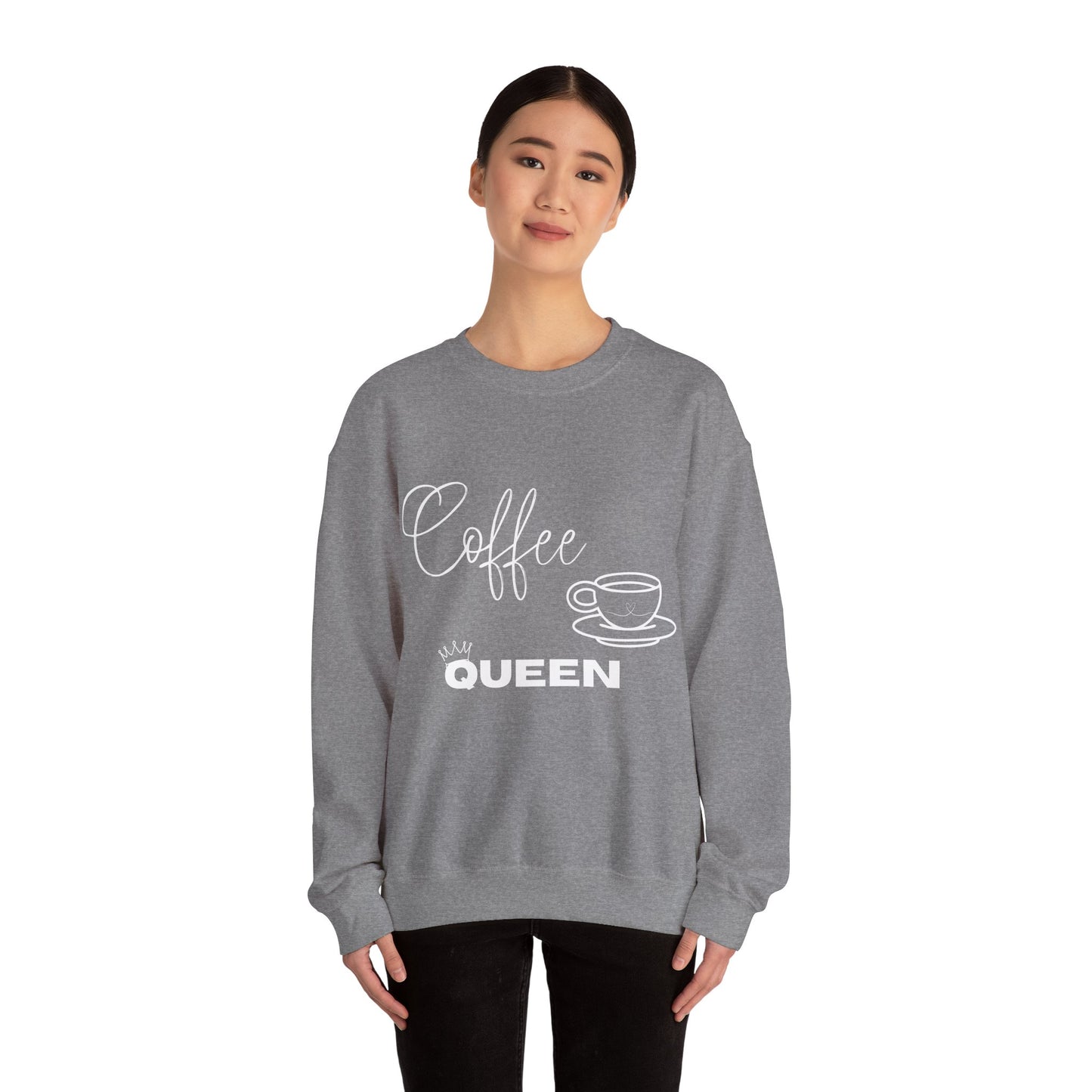 Coffee Queen Sweatshirt — Cozy Crewneck for Coffee Lovers