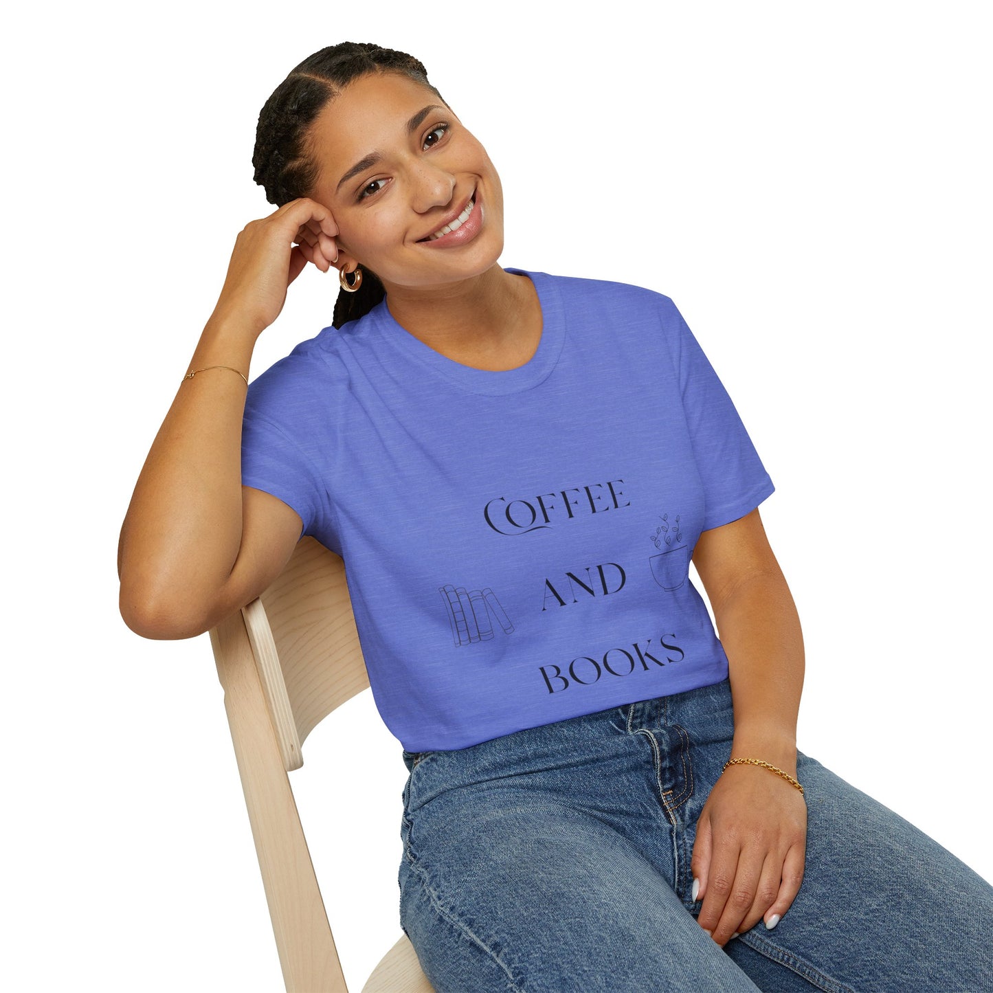 Book Lover Coffee T-Shirt — Cute Reading & Coffee Tee for Bibliophiles
