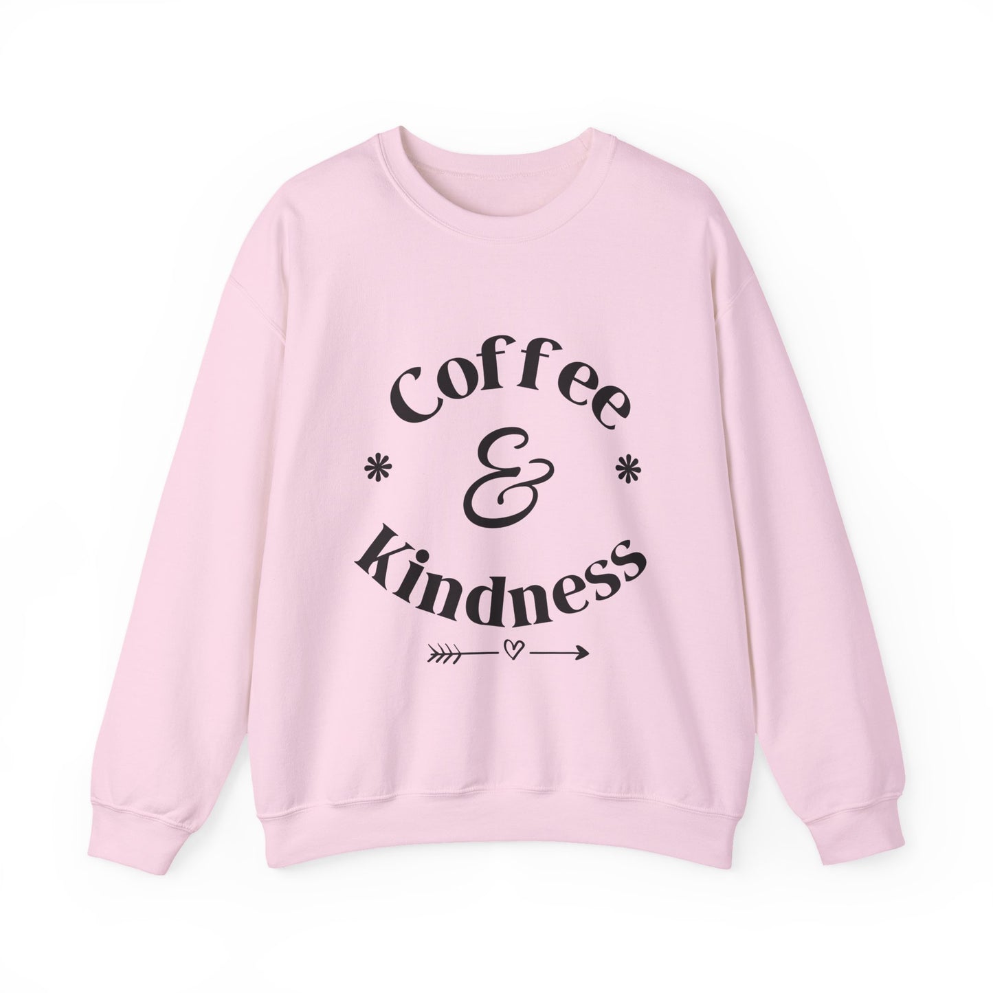 Coffee & Kindness Sweatshirt — Cozy Crewneck for Coffee Lovers
