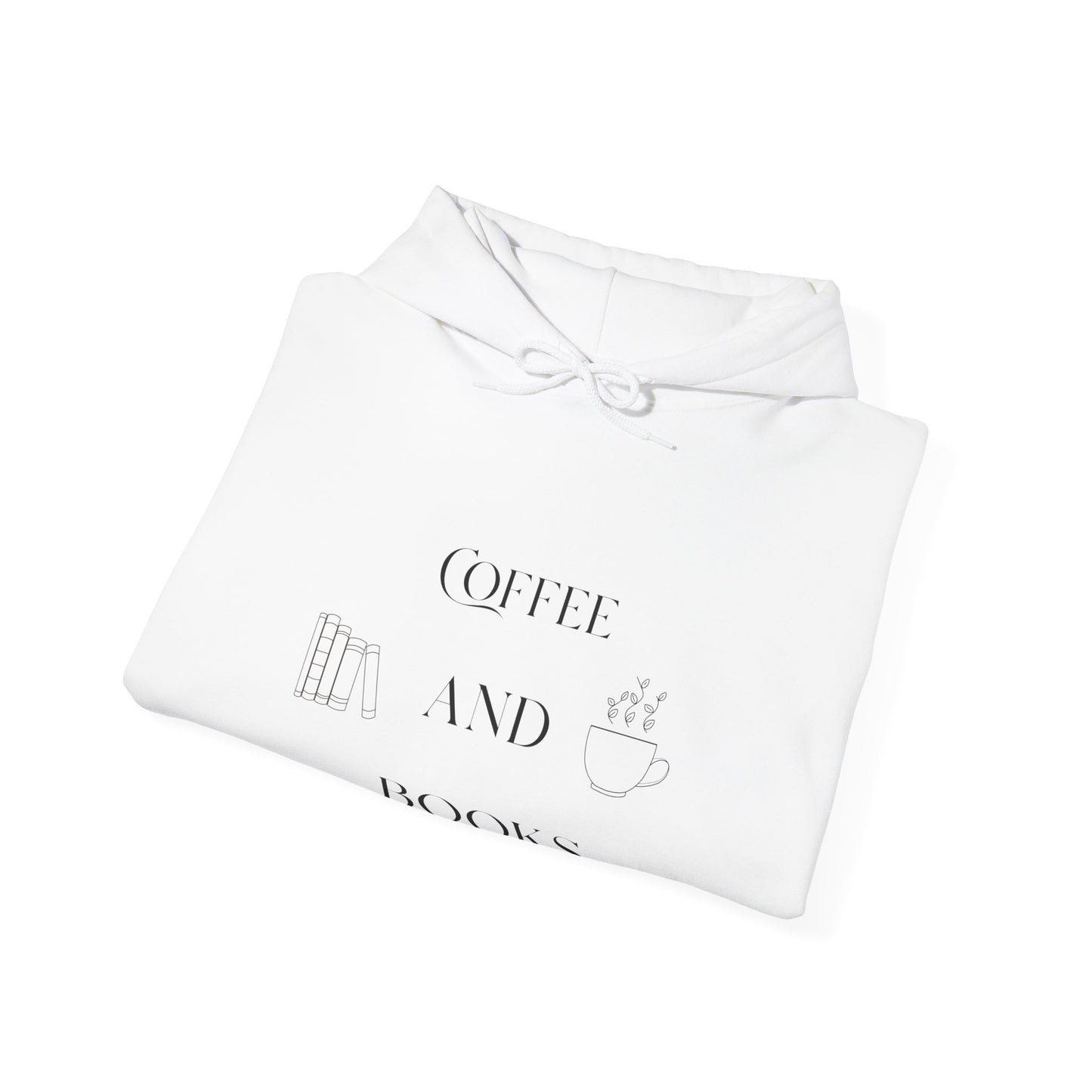 Cozy Coffee Books Hoodie Sweatshirt - Unisex Heavy Blend™