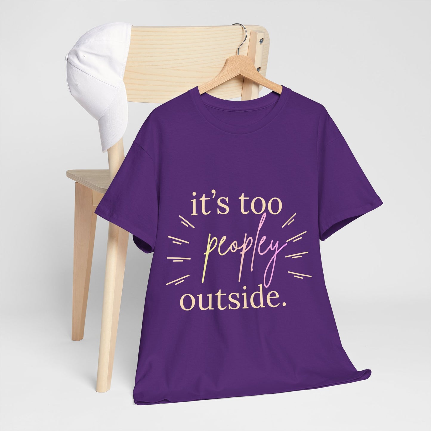 Too Peopley Outside Tee — Funny Introvert Graphic T-Shirt