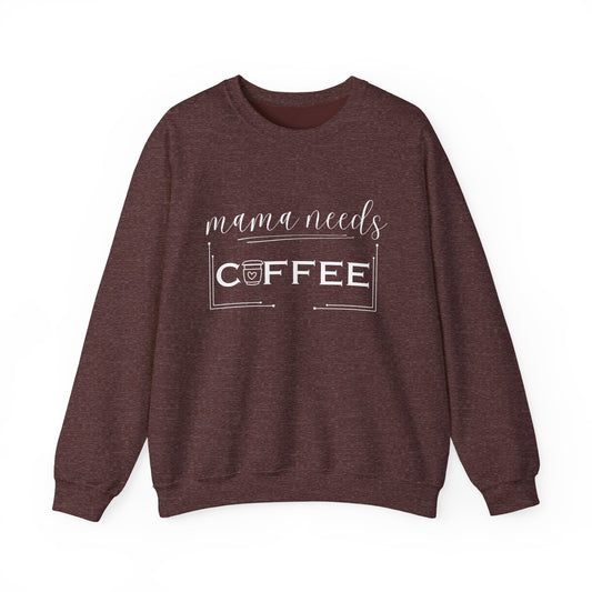 Mama Coffee Lover Sweatshirt — Funny Cute Mama Shirt for Coffee Moms