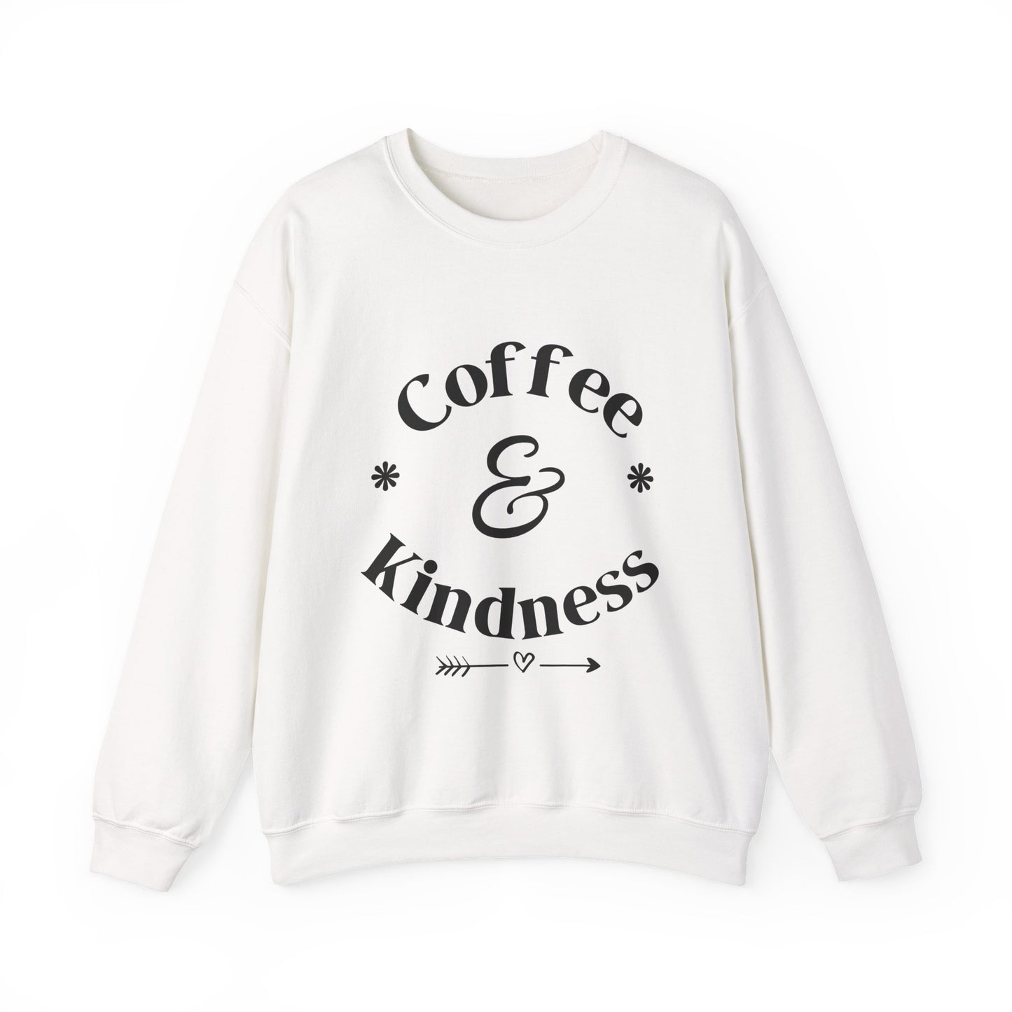 Coffee & Kindness Sweatshirt — Cozy Crewneck for Coffee Lovers