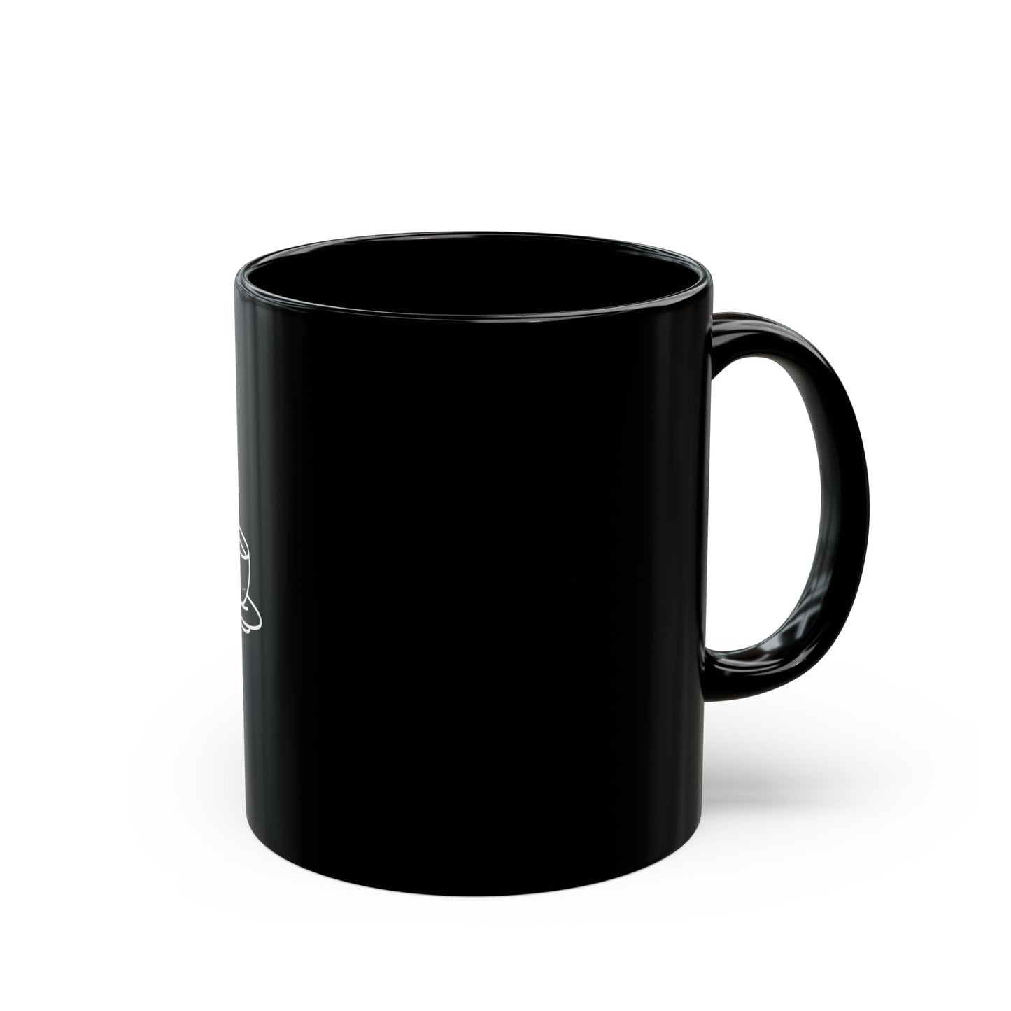 Coffee Queen Mug — Black Ceramic Coffee Cup (11oz or 15oz)