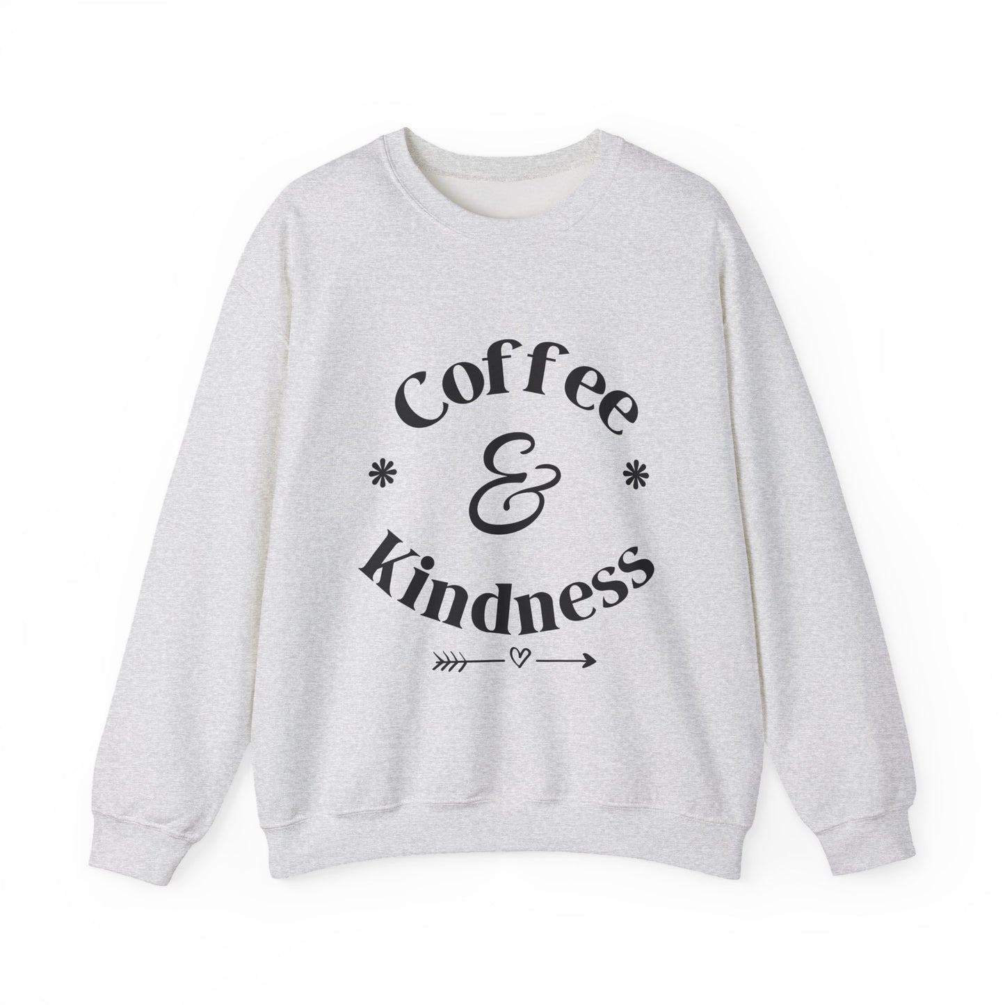 Coffee & Kindness Sweatshirt — Cozy Crewneck for Coffee Lovers