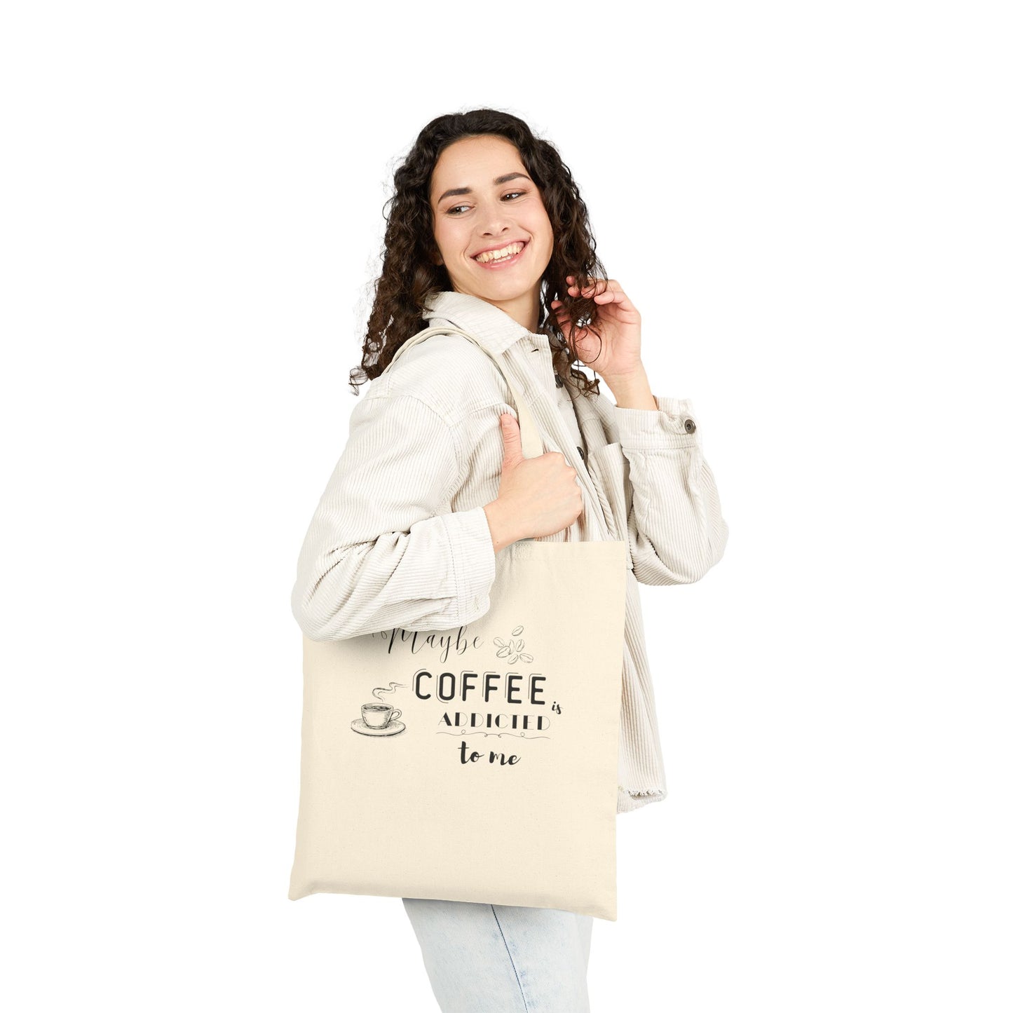 Funny Coffee Canvas Tote Bag