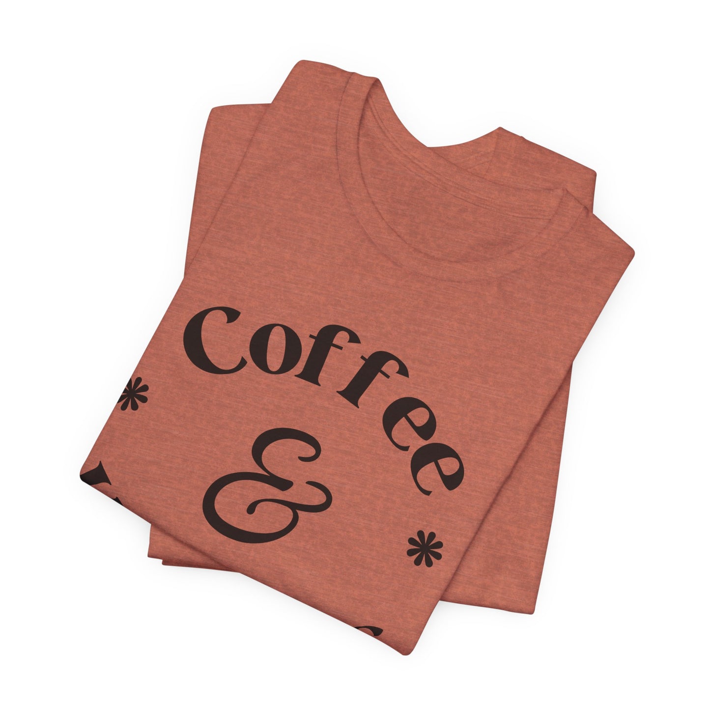Coffee & Kindness T‑Shirt — Positive Quote Tee for Coffee Lovers