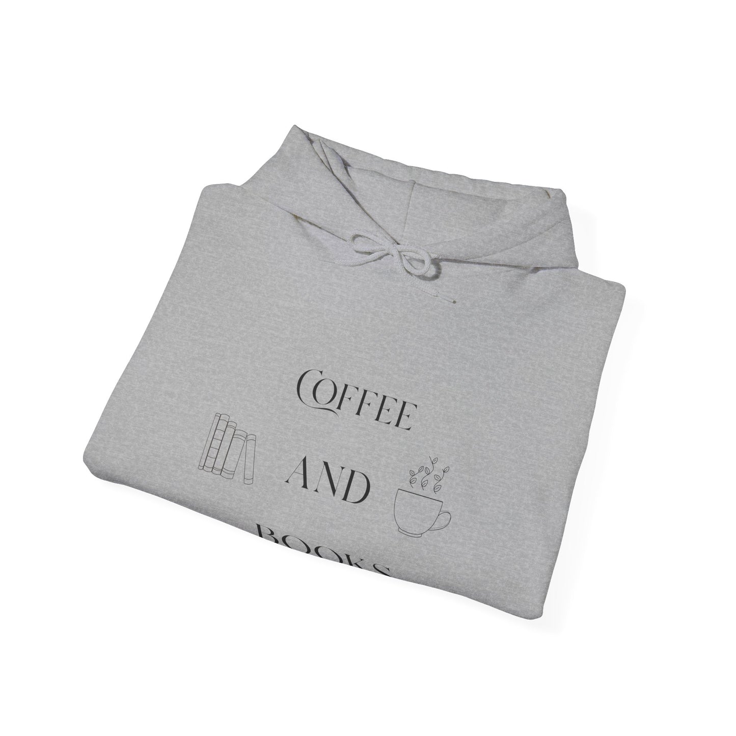 Cozy Coffee Books Hoodie Sweatshirt - Unisex Heavy Blend™