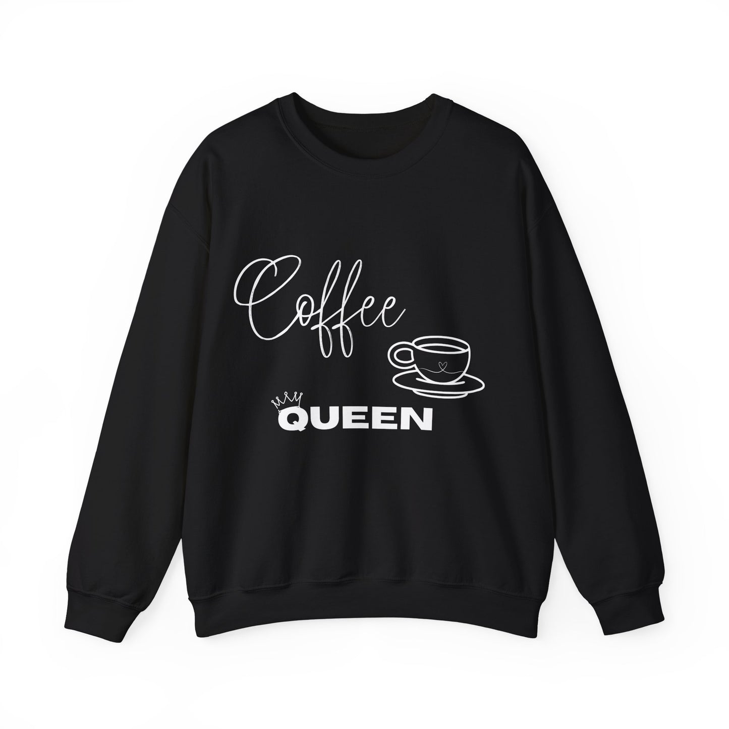 Coffee Queen Sweatshirt — Cozy Crewneck for Coffee Lovers