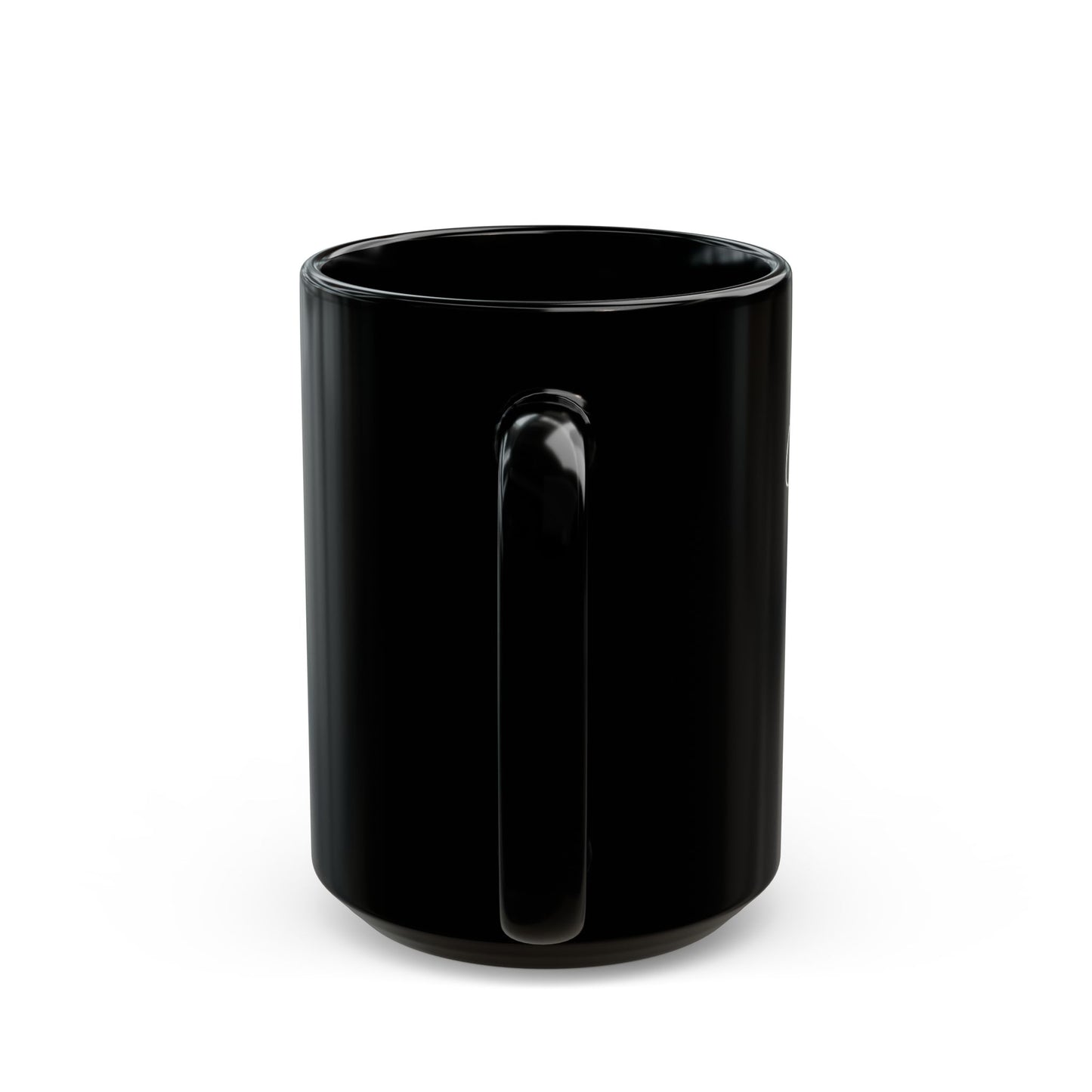 Coffee Queen Mug — Black Ceramic Coffee Cup (11oz or 15oz)