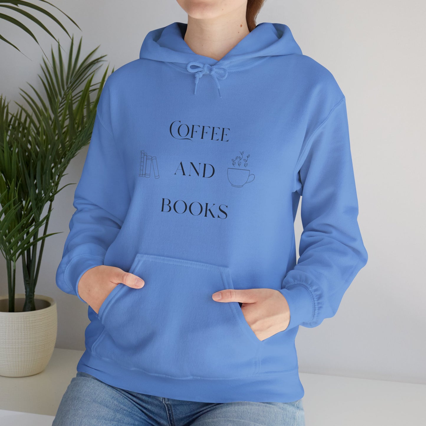 Cozy Coffee Books Hoodie Sweatshirt - Unisex Heavy Blend™