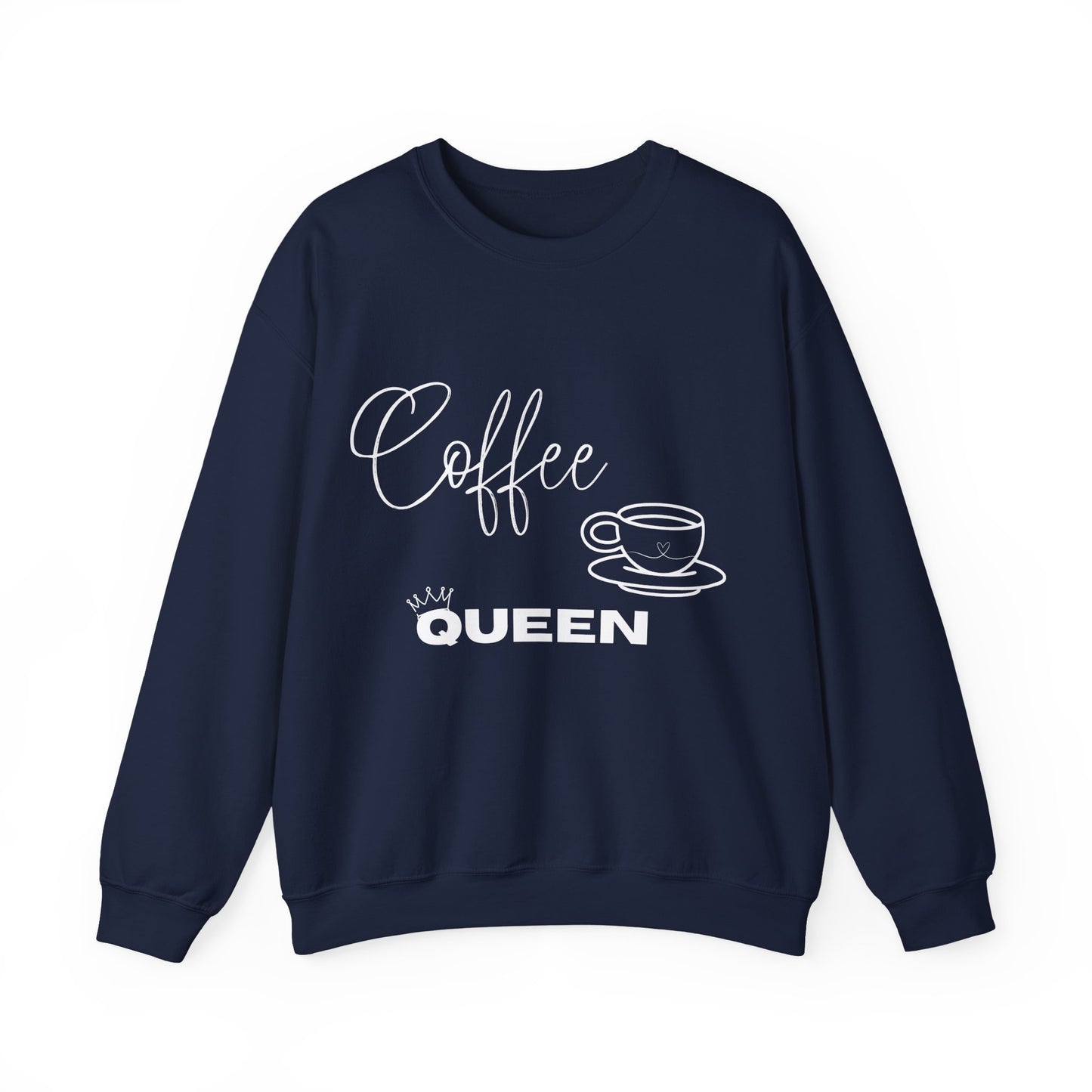 Coffee Queen Sweatshirt — Cozy Crewneck for Coffee Lovers
