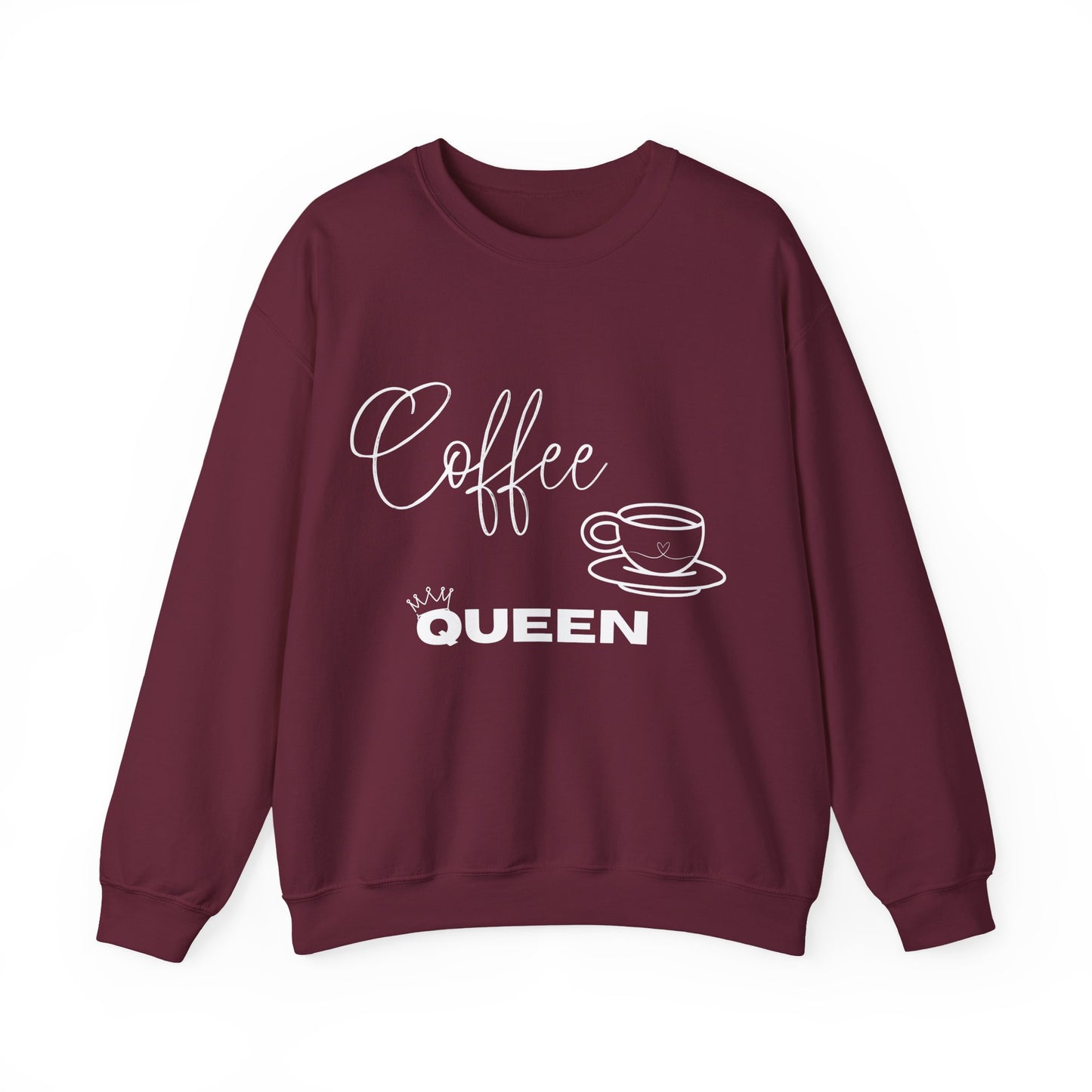 Coffee Queen Sweatshirt — Cozy Crewneck for Coffee Lovers