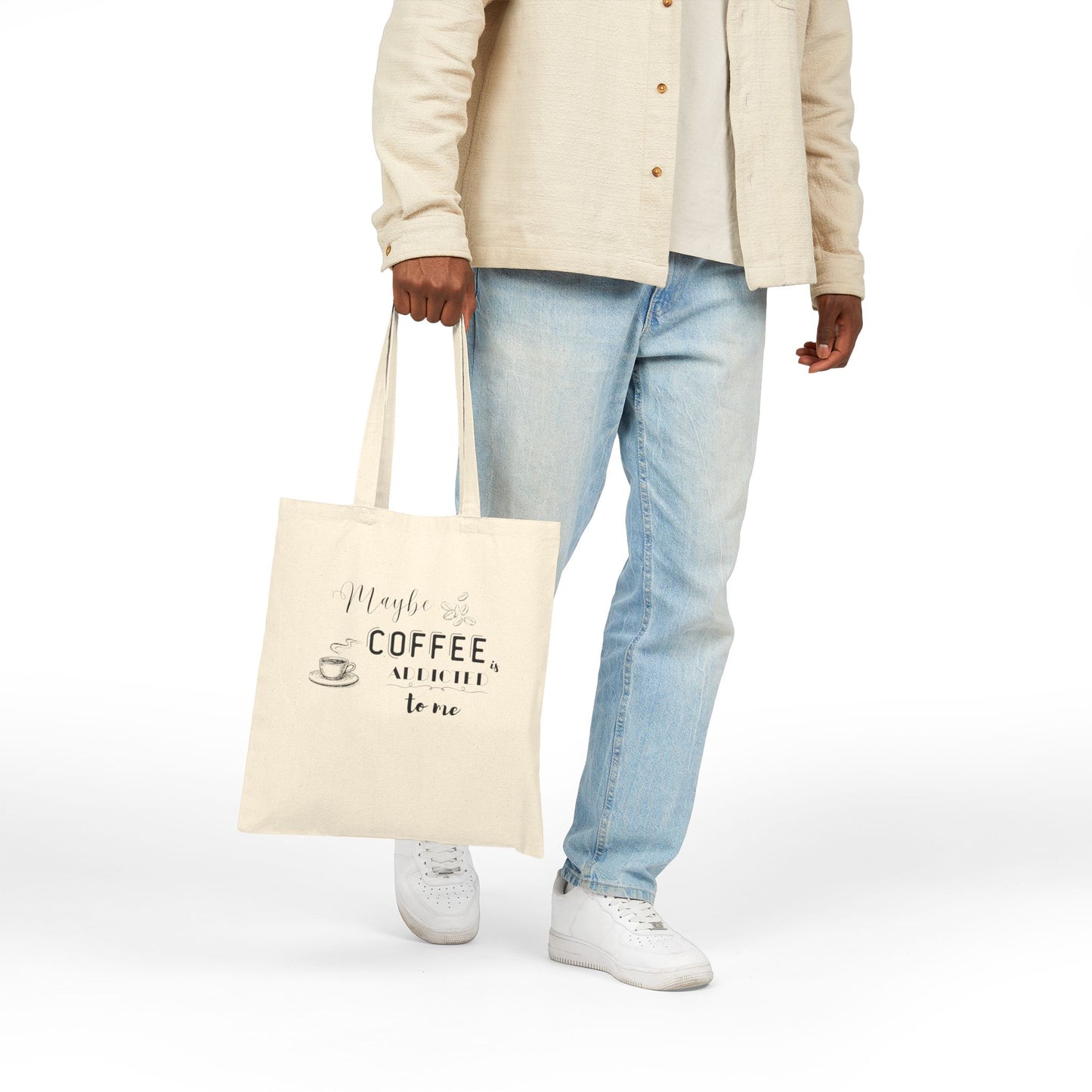 Funny Coffee Canvas Tote Bag